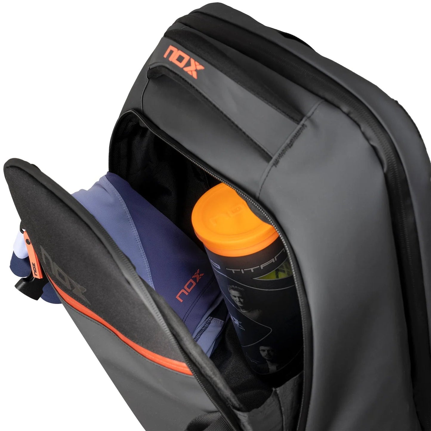 2024 Nox Luxury Open Series Padel Backpack (Black/Red)