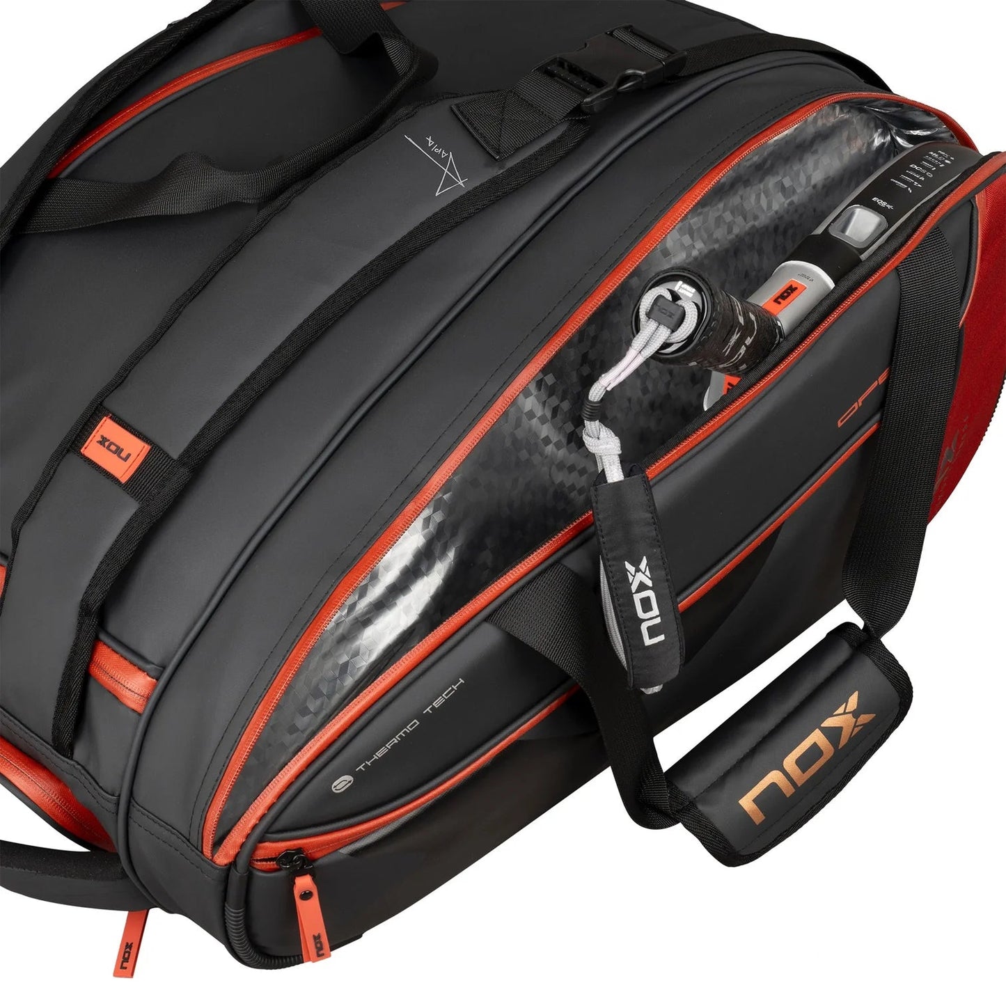 2024 Nox Luxury Open Series Padel Bag (Black/Red)